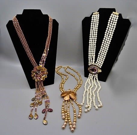 Group of 3 Faux Pearl Necklaces 3c8f08