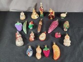 Group of Loose Old World Christmas Ornaments.