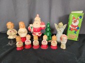Vintage Christmas Candle Group and Naughty