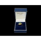 Hallmarked 9ct gold knot designed ring