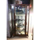 Vintage upright single door shop display