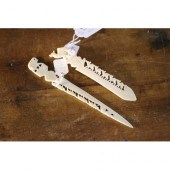 Two bone letter openers approx 3c9140