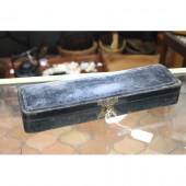 Antique 19th century lacquer glove box,