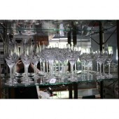 Part suite of Rosenthal crystal wine