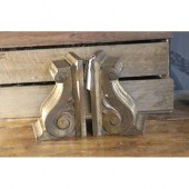Pair of decorative corbel book ends,