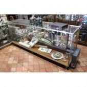Large nickel plated shop display cabinet,