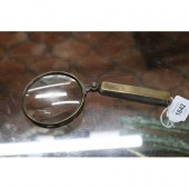 Vintage brass magnifying glass, approx