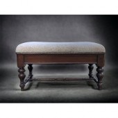 ANTIQUE MAHOGANY FOOTSTOOL WITH STORAGE.