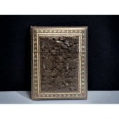 ANTIQUE ANGLO-INDIAN CARVED CARD BOX.