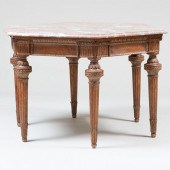 ITALIAN NEOCLASSICAL STYLE CARVED WALNUT