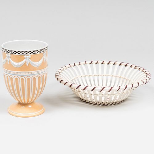 TWO WEDGWOOD CREAMWARE PIECESComprising A 3c6d53