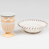 TWO WEDGWOOD CREAMWARE PIECESComprising:

A