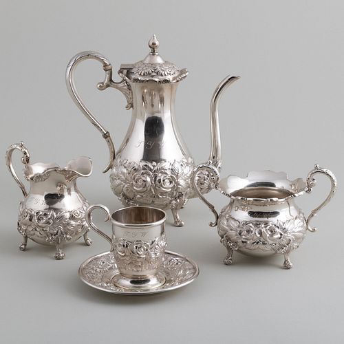 ASSEMBLED AMERICAN SILVER COFFEE