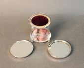 PAIR STERLING SILVER MOUNTED HAND MIRRORS