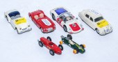 A COLLECTION OF METAL VEHICLE TOYS Includes
