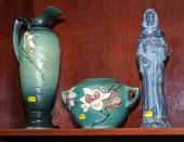 TWO PIECES OF ROSEVILLE ART POTTERY
