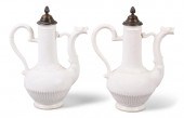 PAIR OF CONTINENTAL PORCELAIN ISLAMIC