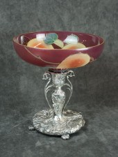 ART GLASS AND PAIRPOINT SILVER-PLATE