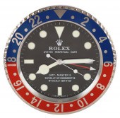 Watch Dealer Display Clock, Rolex, Pepsi,