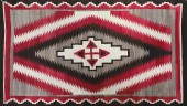 39 x 68 Navajo rug, Diamond Pattern,