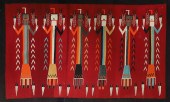 38 x 6 6 Figure Yei Navajo Rug, some