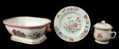 (3) Pcs Chinese export porcelain, unmarked,