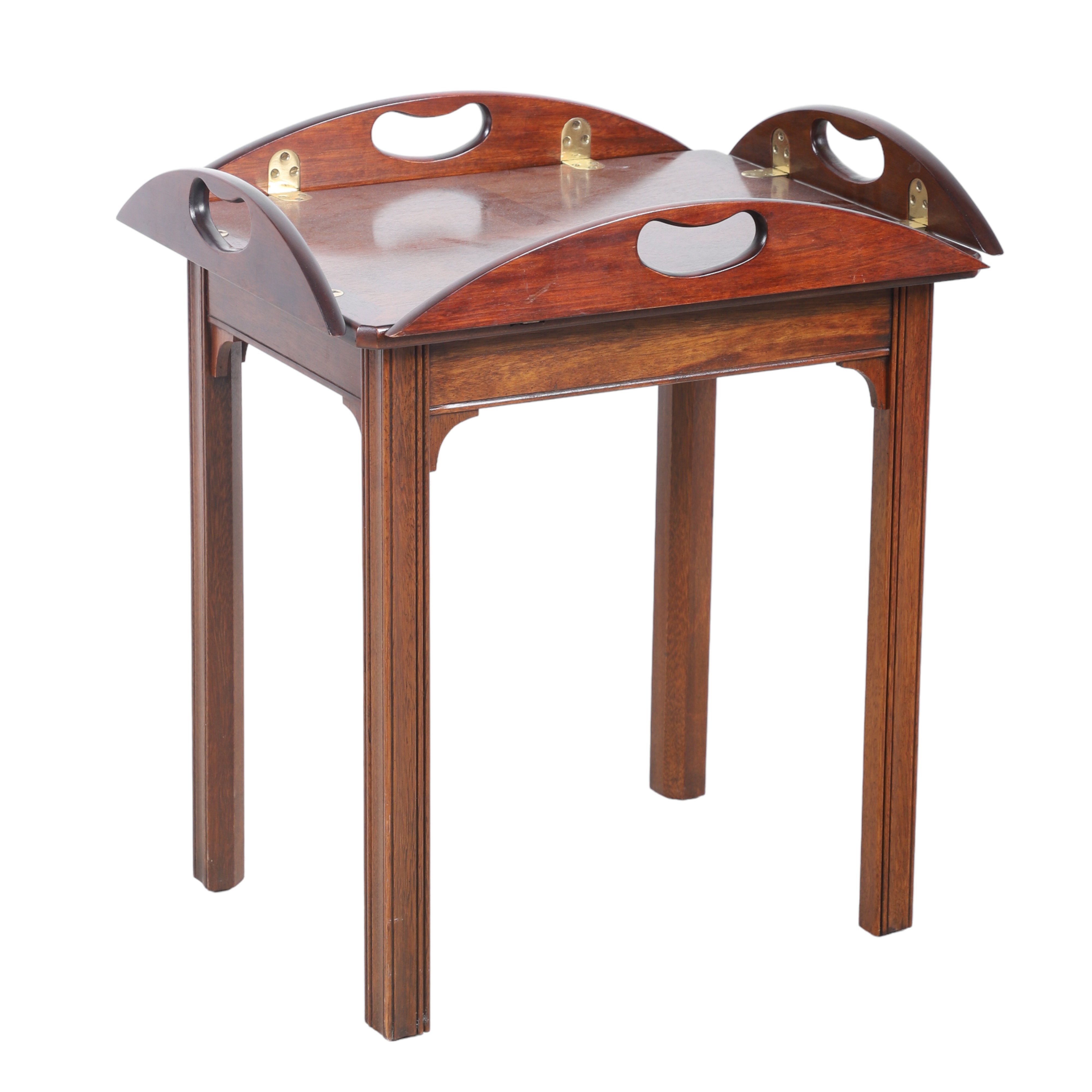 Baker Chippendale style mahogany butlers