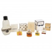 (5) Vintage perfumes and talc powder