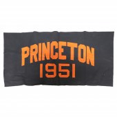 Black felt Princeton banner 1951, without