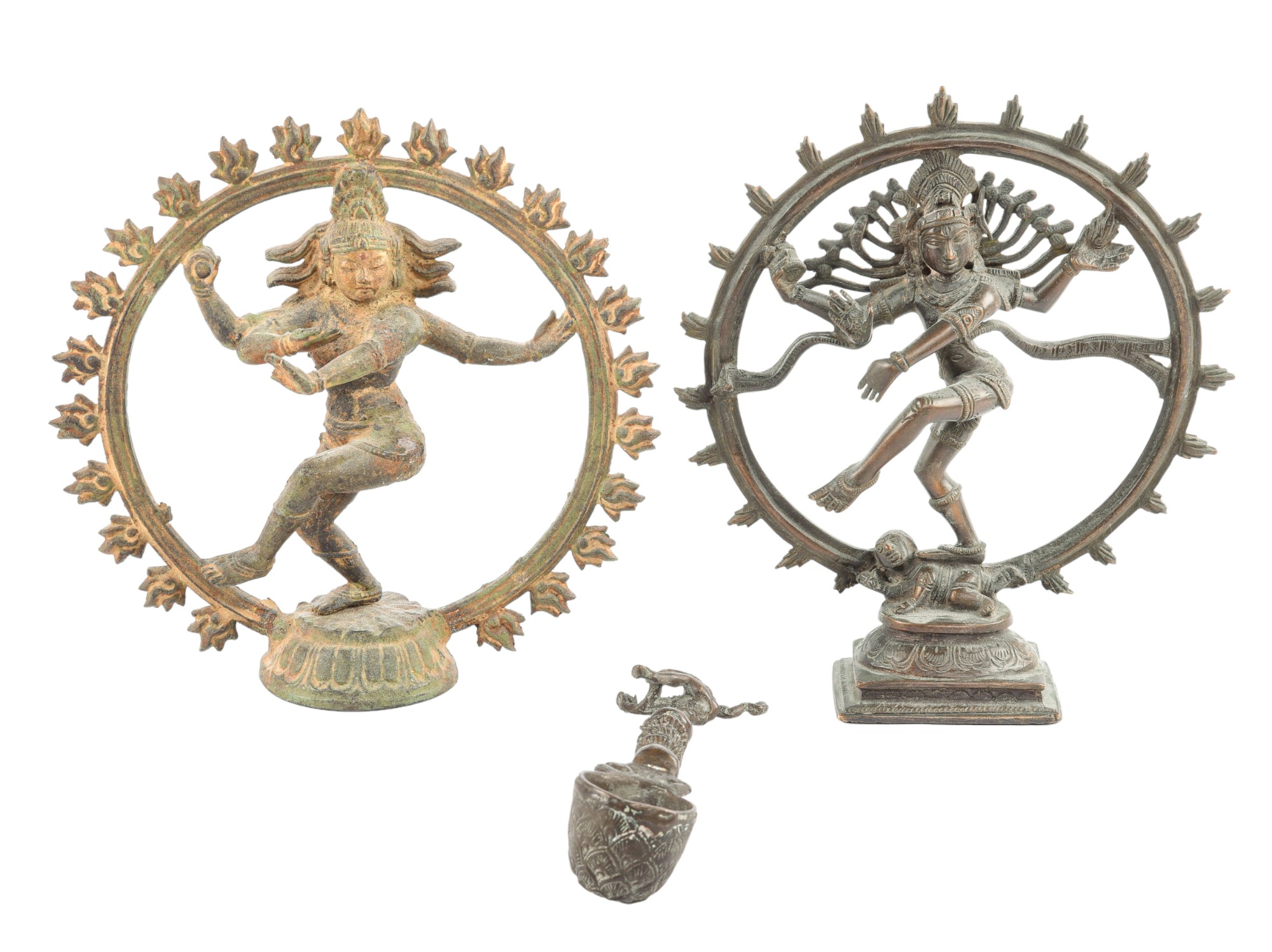  3 Nataraja dancing Shiva items  3ca6f8