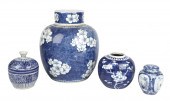 (4) Pcs Chinese blue & white porcelain,