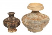 (2) Pcs Cambodian Khmer Kulen pottery,