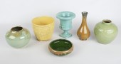 (6) McCoy and style pottery group to