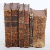 Five 18th and 19th century books on