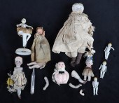 19th/20th C porcelain doll grouping