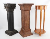 (3) Pedestals, c/o Bombay Company wooden