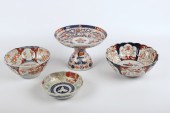 (4) Imari Bowls and Compote to include
