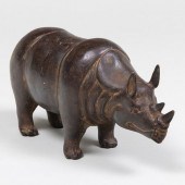 BRONZE MODEL OF A RHINO4 3/4 x 9 in.

Condition

With