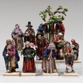 GROUP OF CAPODIMONTE MODELS OF BEGGARSBlue