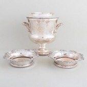 ENGLISH SILVER PLATE WINE COOLER AND