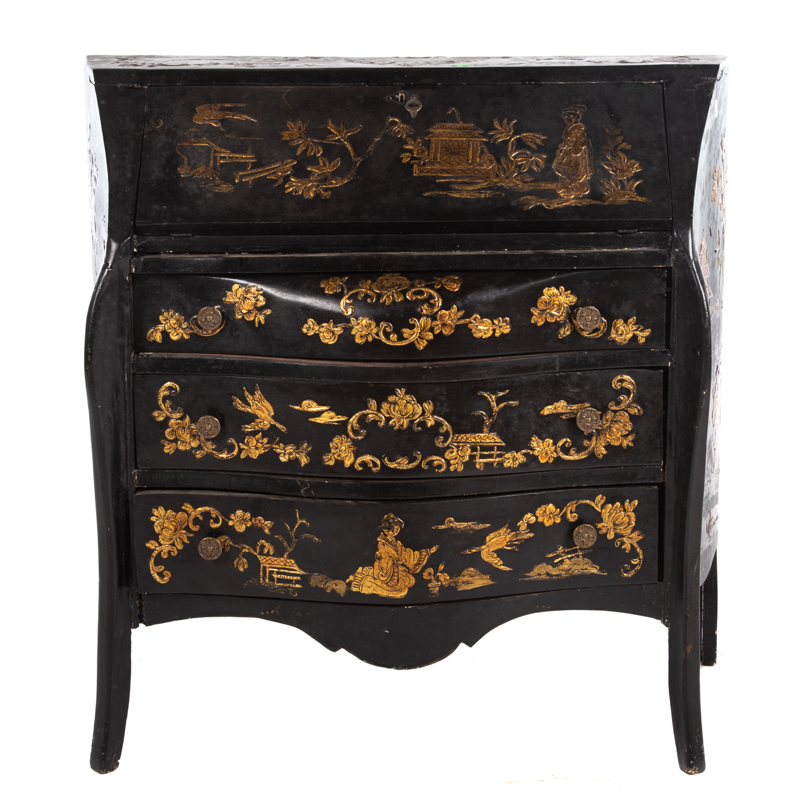 LOUIS XVI STYLE JAPANNED FALL FRONT 3cadf0