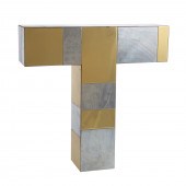 PAUL EVANS MIXED METAL CITYSCAPE TABLE