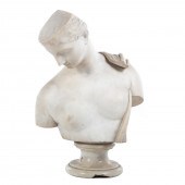 GRANDE TOUR MARBLE BUST OF HERMES Late
