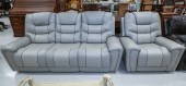 A LOUNGE SOFA & MATCHING CHAIR Contemporary