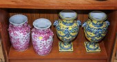 TWO PAIRS OF DECORATIVE CHINESE PORCELAIN