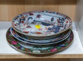 FOUR CHINESE EXPORT PORCELAIN DISHES