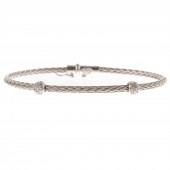 A BRAIDED CABLE BANGLE BY ROBERTO COIN