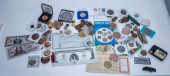 ASSORTMENT OF TOKENS & MEDALLIONS Including