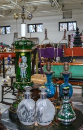 ASSORTED GLASS ITEMS Including a pair