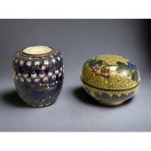 A CHINESE SILVER & ENAMEL BOX WITH WHITE